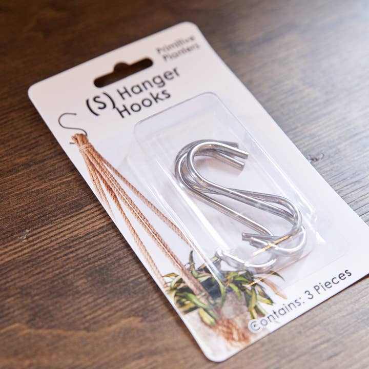 Primitive Planters - Wholesale Hanging planter - S- Hooks - 3 Pack0