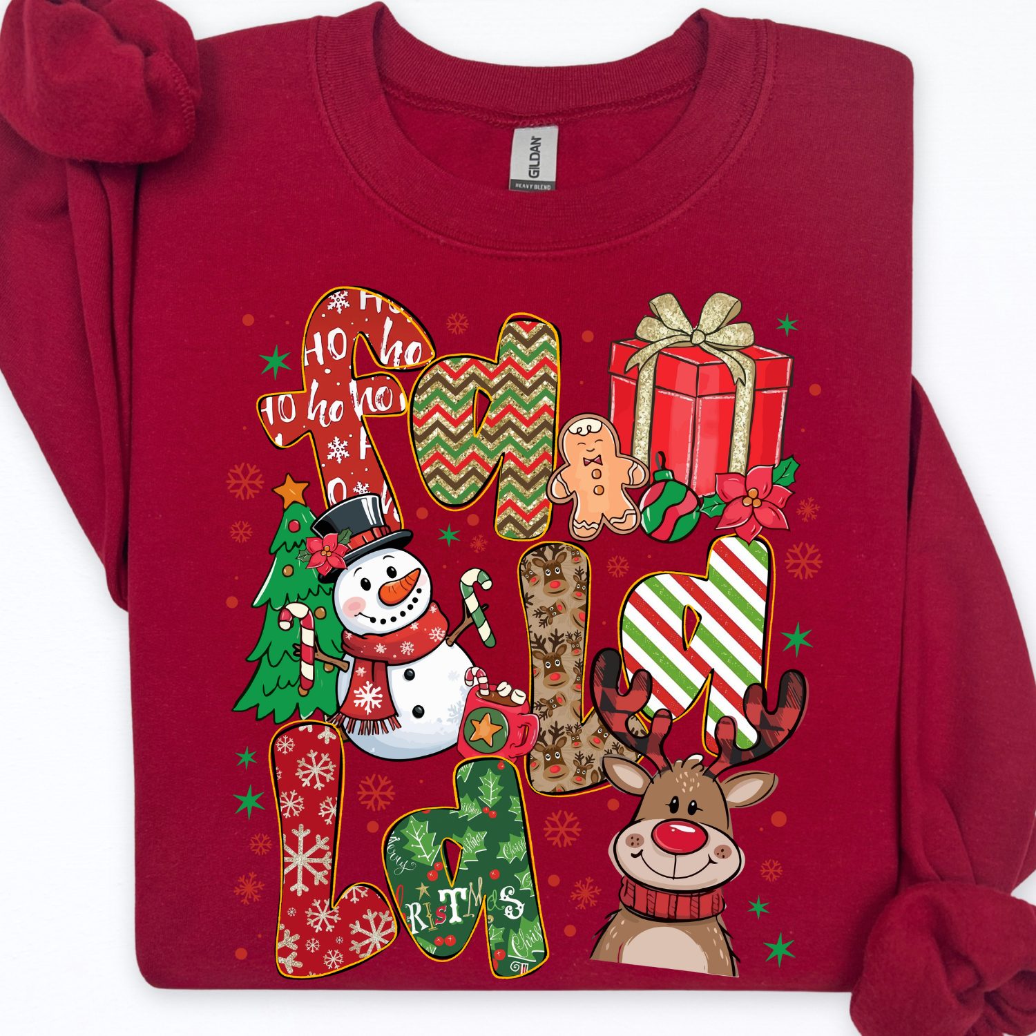 StricklandDesignCo - Wholesale Grafisch sweatshirt - Dames - falala kersttrui0