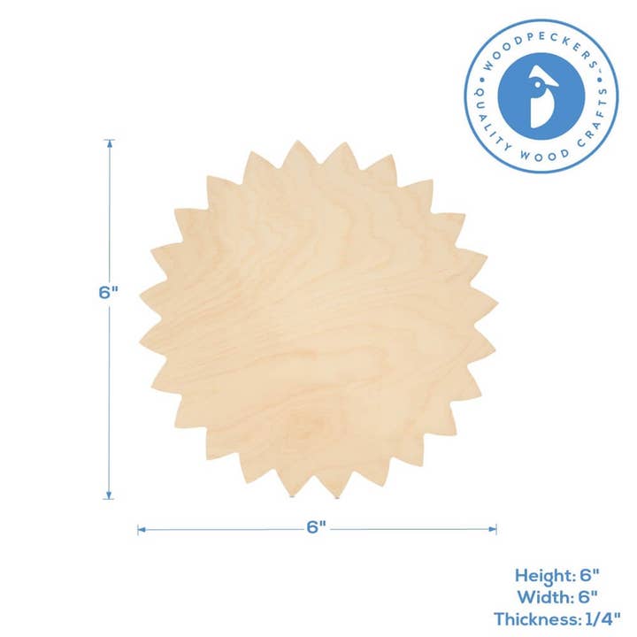 Woodpeckers Crafts - Vente Découpages - Découpe de tournesol en bois