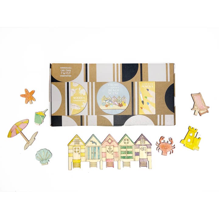 Cotton Twist - Wholesale DIY Craft Kit - Kids - Create Your Own Beach Scene - DIY Craft Kit for Kids