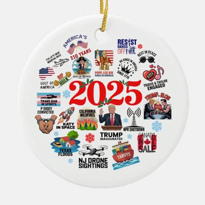 Embrova - Wholesale Ornament - 2025 Christmas Ornament, 2025 Notable Events Ornament3