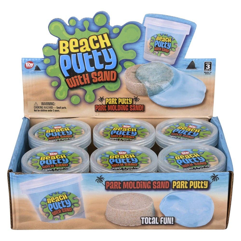 La Luna Bella - Toys - Vente Pâte ingénieuse/slime – enfant - ÉCRAN DE 6 PIÈCES POUR BEACH PUTTY, 3 PO, LLB Slime & Putty7
