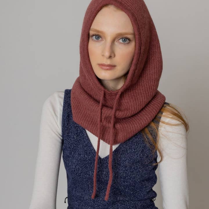 Do Everything In LoveĀ® - Wholesale Balaclava - Women's - Solid Knit Drawstring Snoodie (Balaclava)