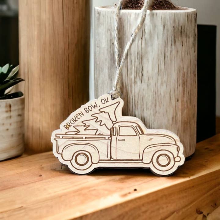 Wild Larch Creative - Wholesale Ornament - CUSTOM Wood Christmas Ornament | Sustainable Rustic Vintage