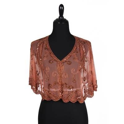 Western Fashion - Wholesale Cape - Women's - 8906 - Beaded Flapper Cape26