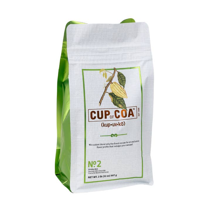 Case of Bags No. 2 Sinfully Mint for wholesale by Cup of Coa Inc.