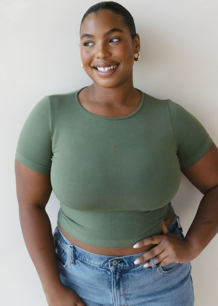 ELIETIAN – wholesale Knit top – Women's – Short Sleeve Waist Length Top23