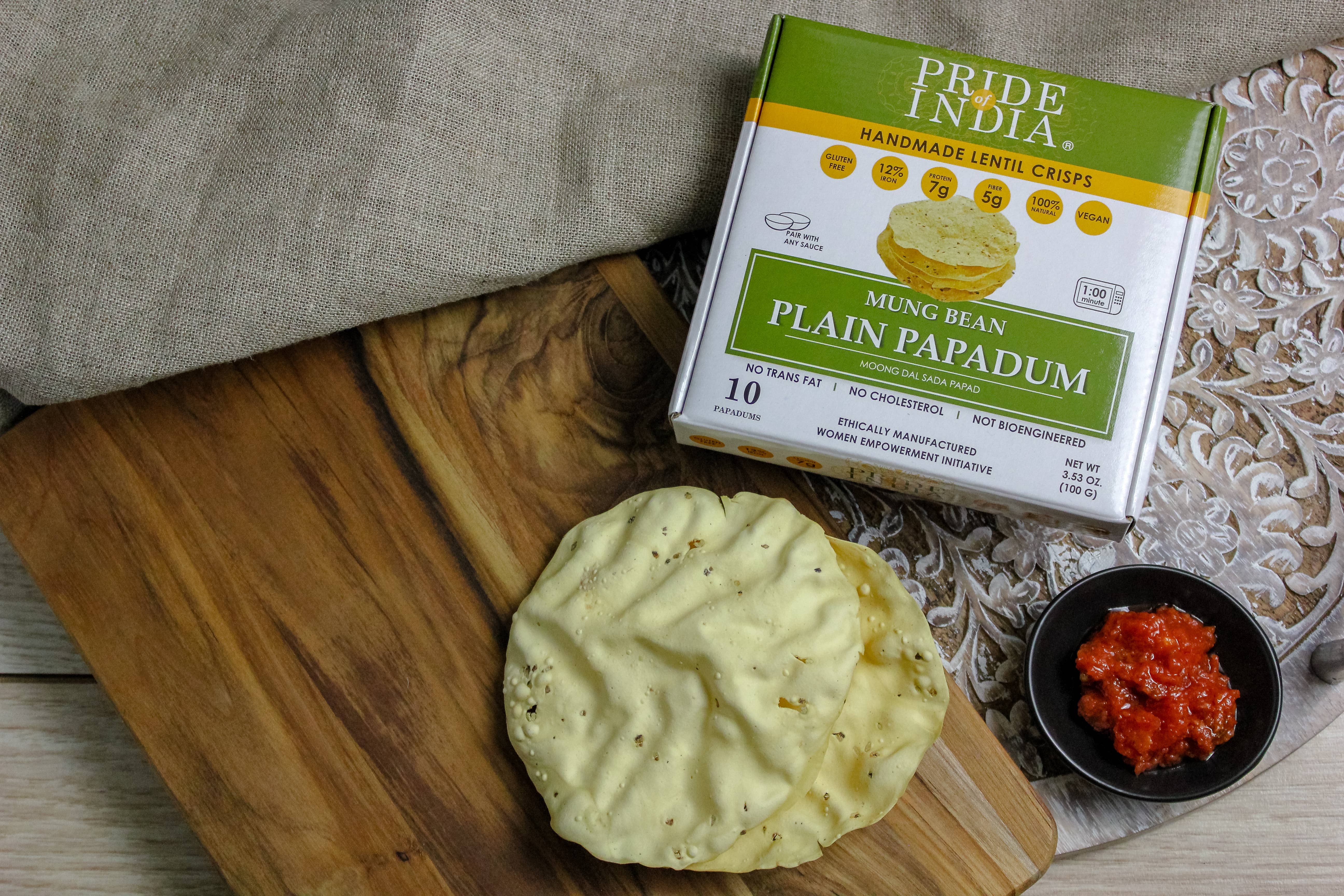 PRIDE INDIA BRANDS - Wholesale Crackers - Plain Mung Bean Papadum Lentil Crisp8