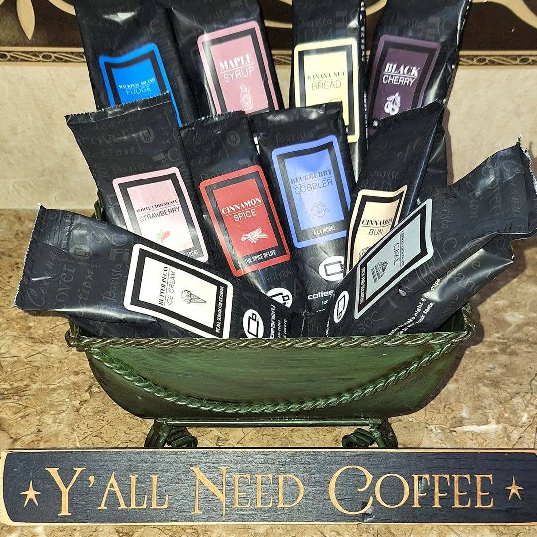 Coffee Beanery - Wholesale Ground Coffee - German Chocolate Cake Coffee | 1.75 oz One Pot Sampler2