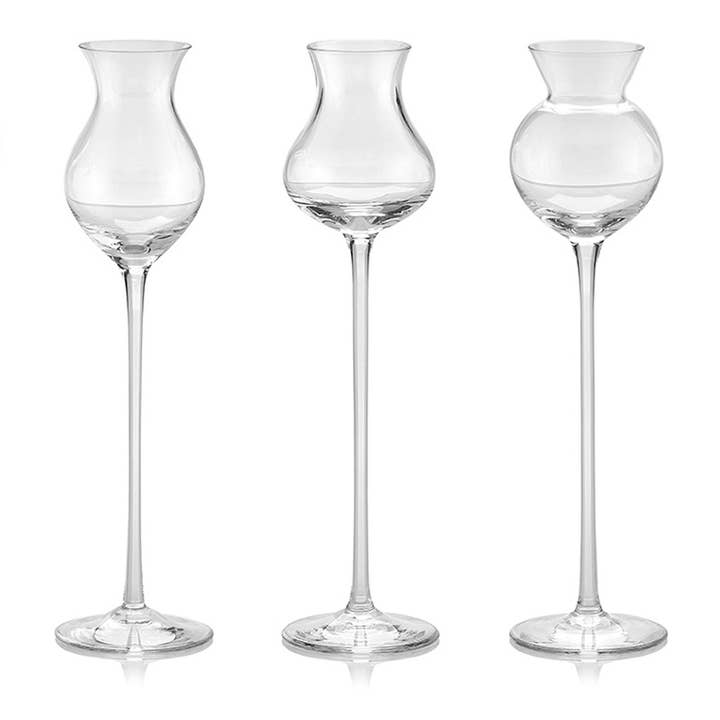 I Distillati Set 6 Assorted Tasting Glass Clear for wholesale by IVV 1952