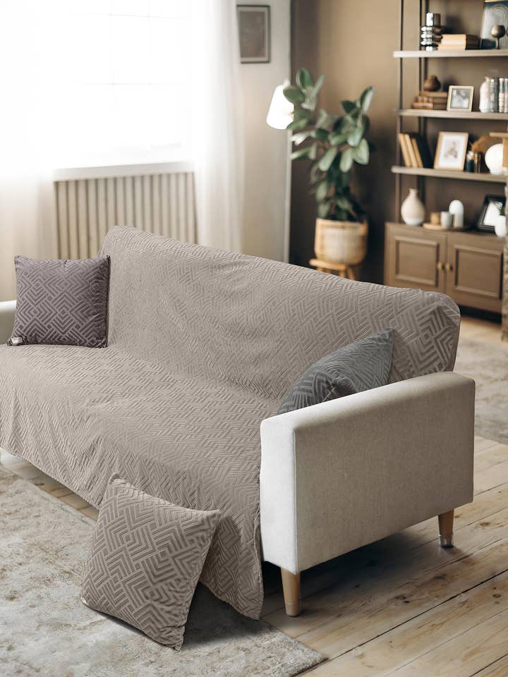 Sofa Throw Lavir Beige for wholesale by MADI