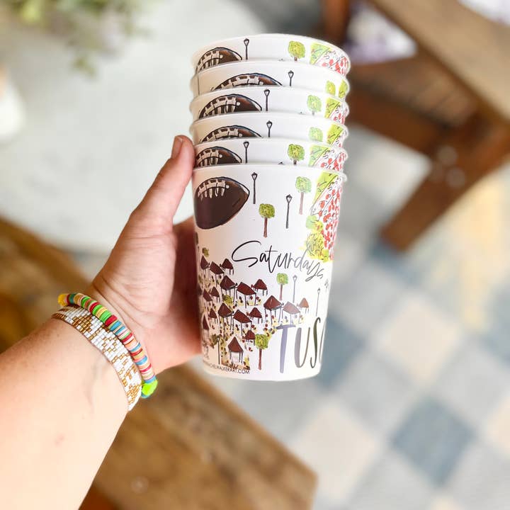 Happy By Rachel, LLC - Wholesale Disposable Cup - Tuscaloosa Reusable Cups, college tailgating, gifts, alumni1