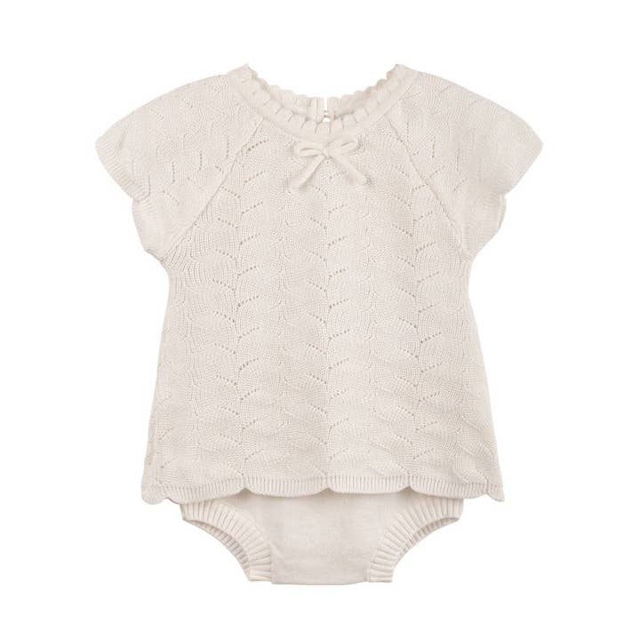 Baby & Toddler Girls Ivory Lacy Knit Set for wholesale by Feltman Brothers