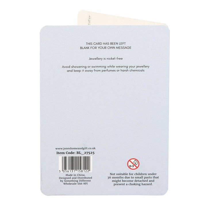 Something Different Wholesale - Vendita all'ingrosso Biglietti di auguri generici - Collana con fiore Non ti scordar di me su cartolina di auguri2