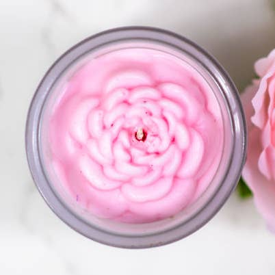 Peony Flower Candle, Eco -Friendly Candle - multiple sizes for wholesale by Multifaceted™ Artisan Candles