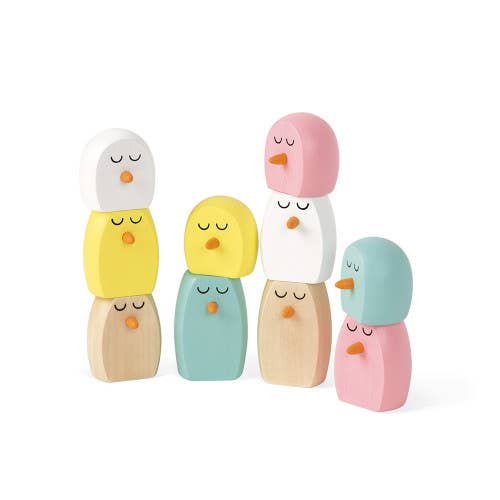 Janod - Vente Jouet en bois – enfant - Zigolos | Jeu d'équilibre | Flamant rose | Dextérité3