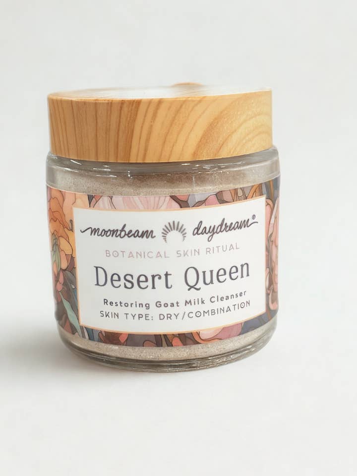 Desert Queen Powdered Goat Milk Cleanser for wholesale by moonbeam daydream