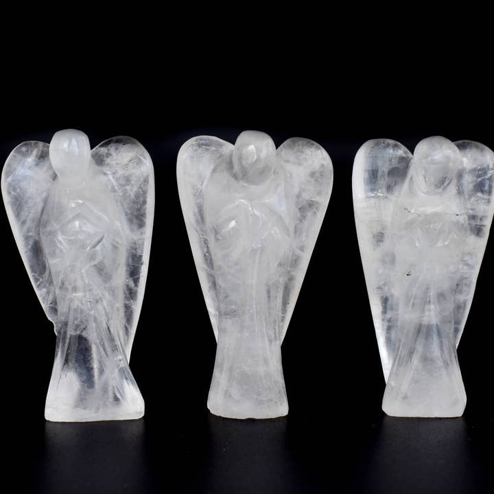 Gemstone Angels | Crystal Quartz | Pocket Crystal Angels for wholesale by Soothing Crystals