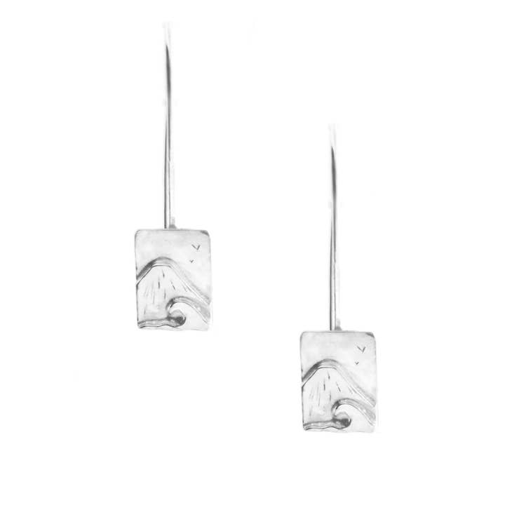 Silberne Mount Fuji Ohrhänger für den Großhandel von Mijoux Creations