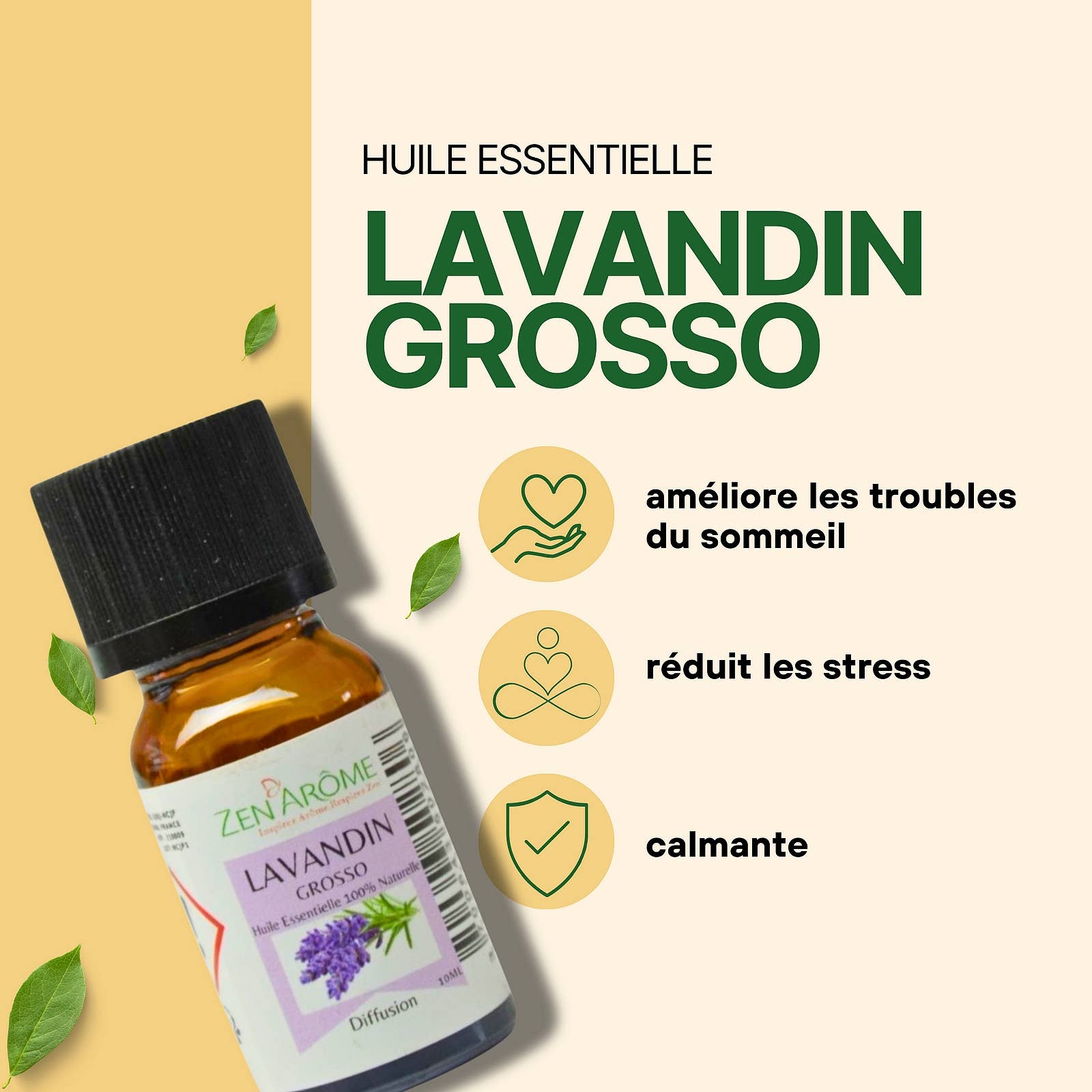 Zen'Arôme – Engroshandel Æterisk olie – Lavendelolie Grosso - 100% Naturlig - 10ml7