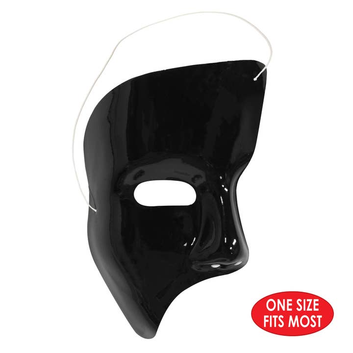 Beistle - Wholesale Costume - Unisex - Black Phantom Mask, one size fits most2