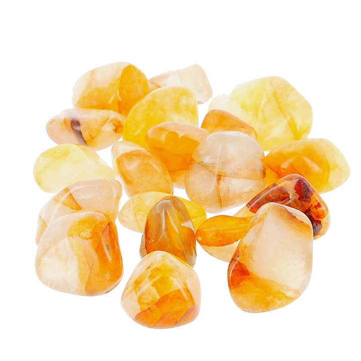 500g Extra Gul Hematoid Quartz Valsade Stenar för wholesale av Artisans de Madagascar