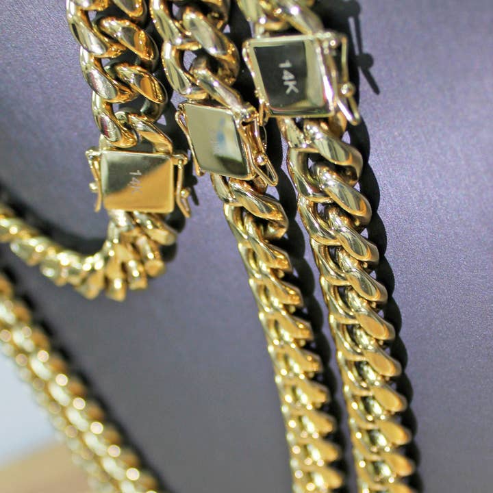 Luxus Accessories - Wholesale Link & Chain Necklace - 14k Gold Filled 6mm Cuban Link Chain