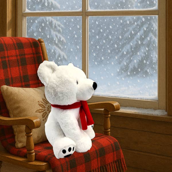 Beverly Hills Teddy Bear Company - Wholesale Stuffed/Plush Toy - Kids & Baby - XLG Winter Cozies: Icey Polar Bear Plushie2
