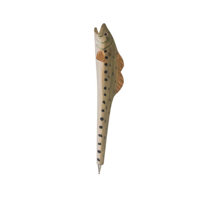 Beachcombers - Wholesale Pen - SALE Bass Fish Wood Novelty Pen