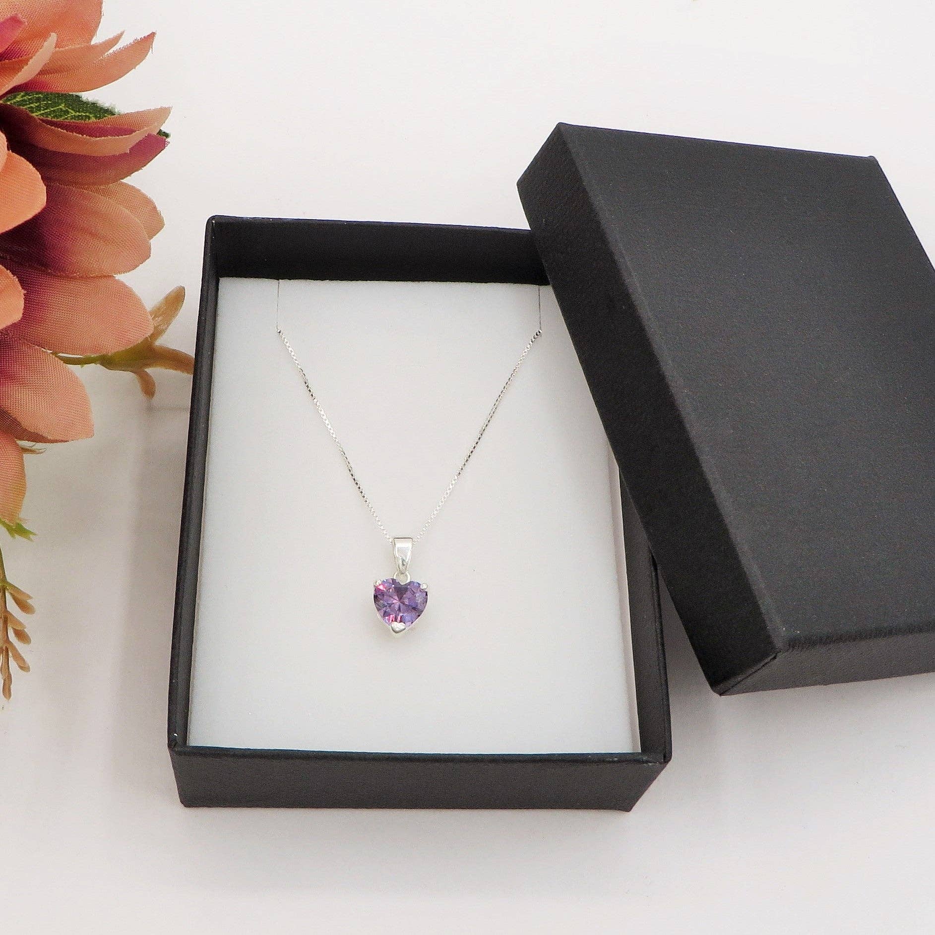 Daemon srls - Wholesale Pendant/Charm Necklace - CONNIE ~ ARGENTO 925 ~ Collana con pendente cuore in cubic zirconia7