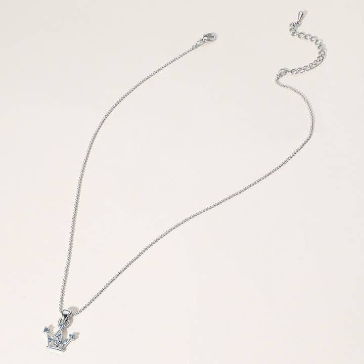 Sensibling Corp. - Wholesale Pendant/Charm Necklace - Rhinestone Embellished Crown Pendant Necklace1