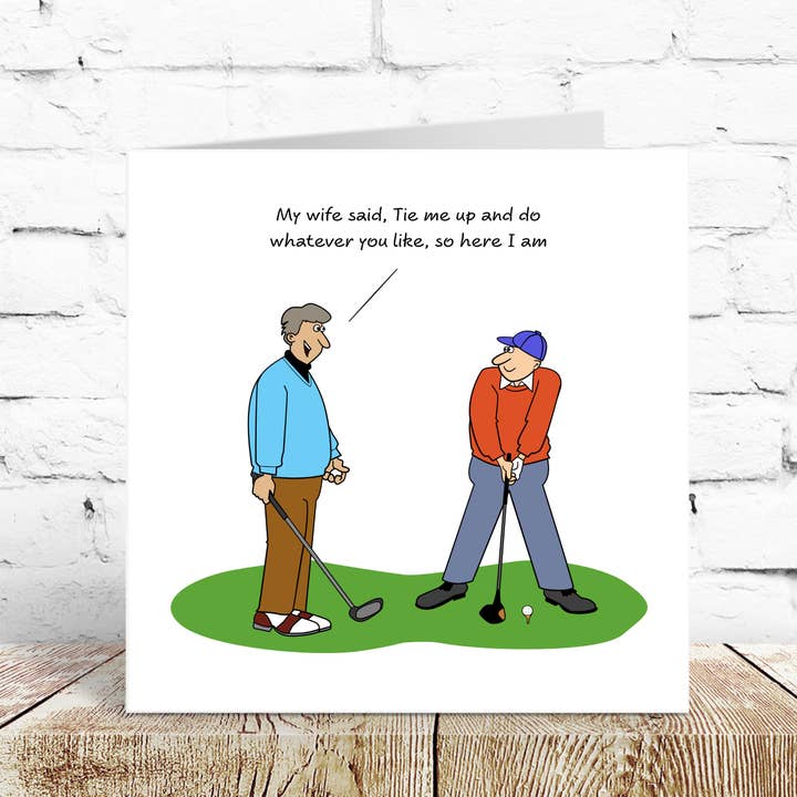 Swizzoo Cards – wholesale Birthday card – Funny Golf Birthday Card for Husband Dad Boyfriend Brother Son Male Friend Him 30th 40th 50th1