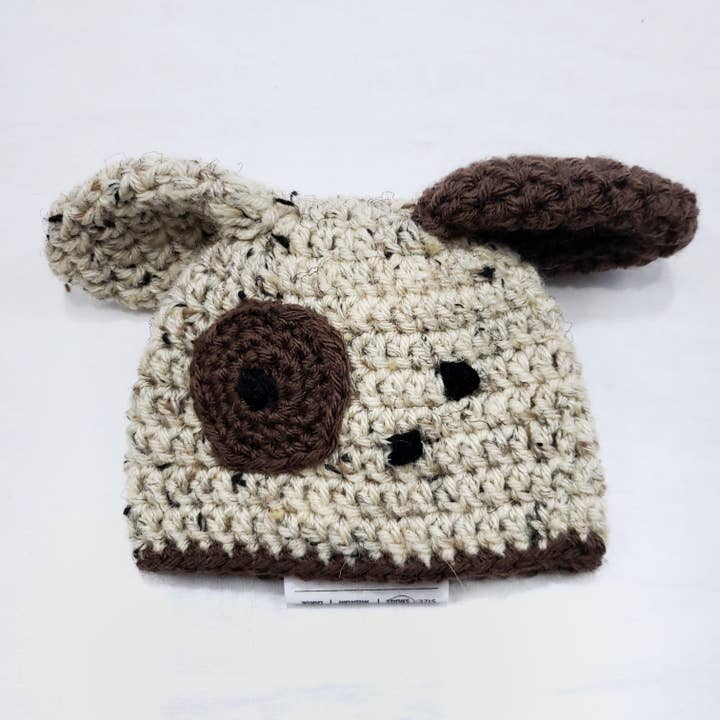Puppy Beanie for wholesale by Double Bug Stitchery