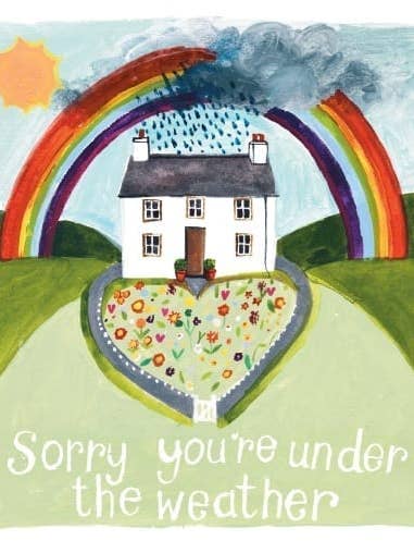 Scusa se sei sotto il tempo Biglietto d'auguri quadrato per la vendita all'ingrosso da parte di Driftwood Designs