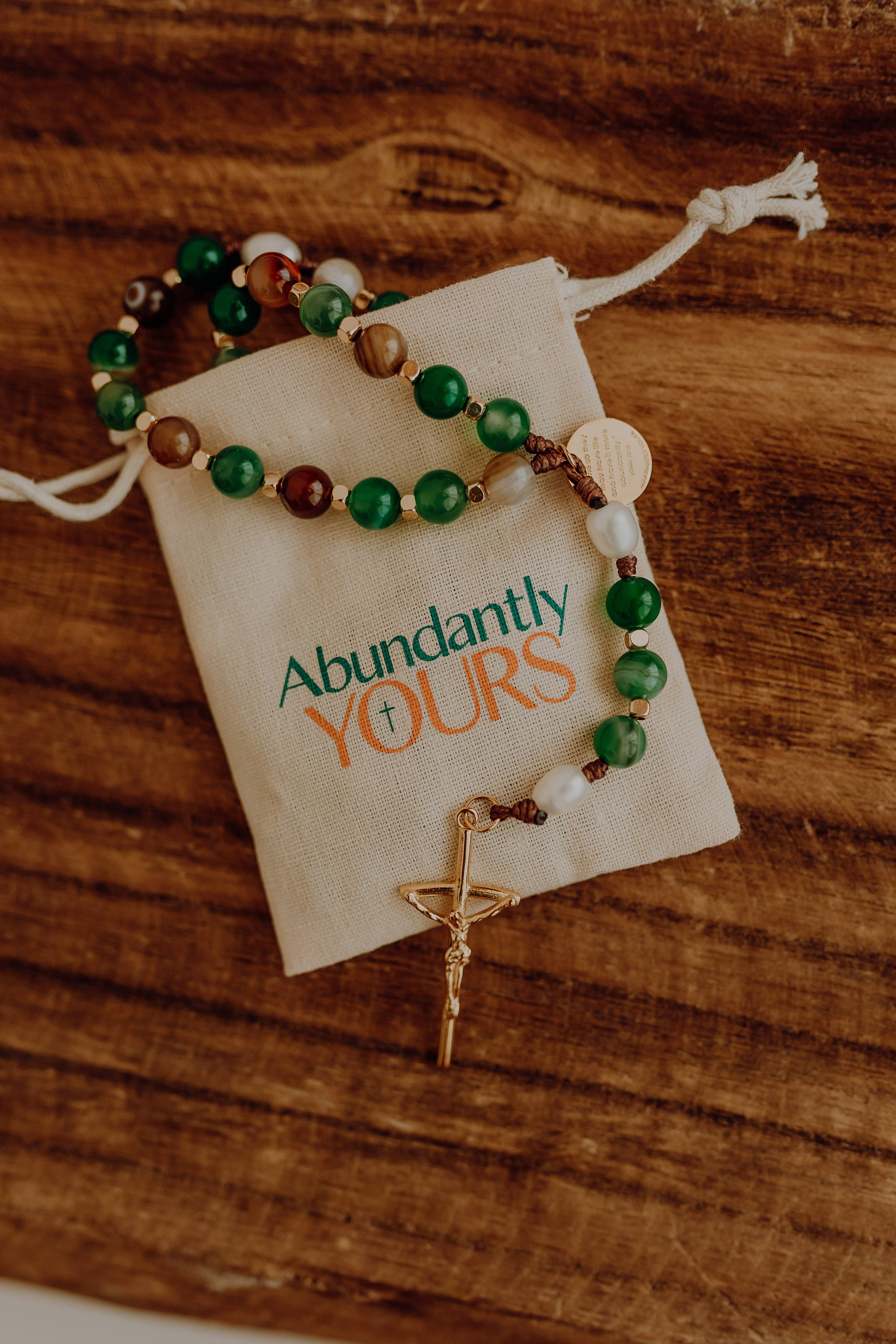 Abundantly Yours - Wholesale Prayer Beads Necklace - Abundant Life Rosary | Catholic Rosary3