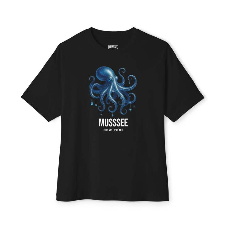 T-shirt ample unisexe inspiré par l'océan pour la vente par MUSSSEE