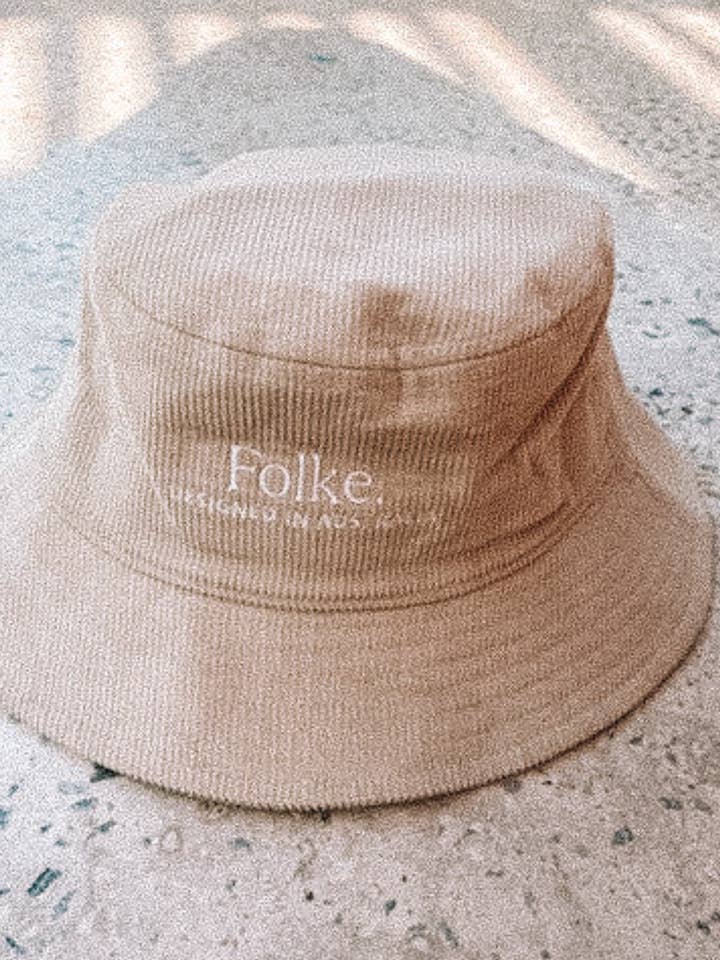 Signature Bucket Hat - Cream for wholesale by Folke