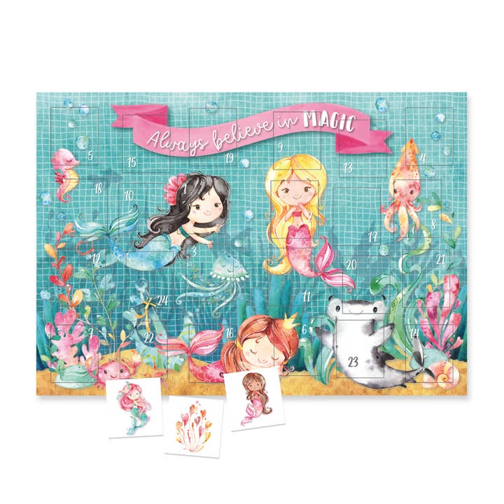Papierdrachen – Engroshandel Adventskalender – Tattoo adventskalender - havfrue