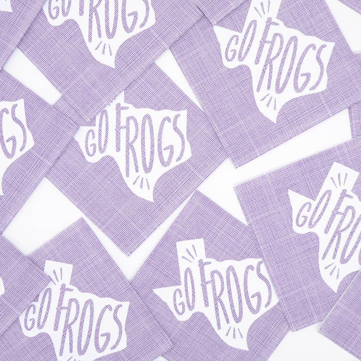 Go Frogs Napkins for wholesale by Kool Kups & Party Goods