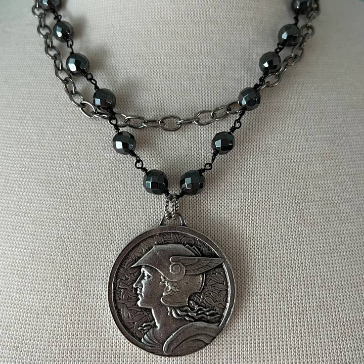 Chasing Cherubs - Wholesale Pendant/Charm Necklace - Mercury