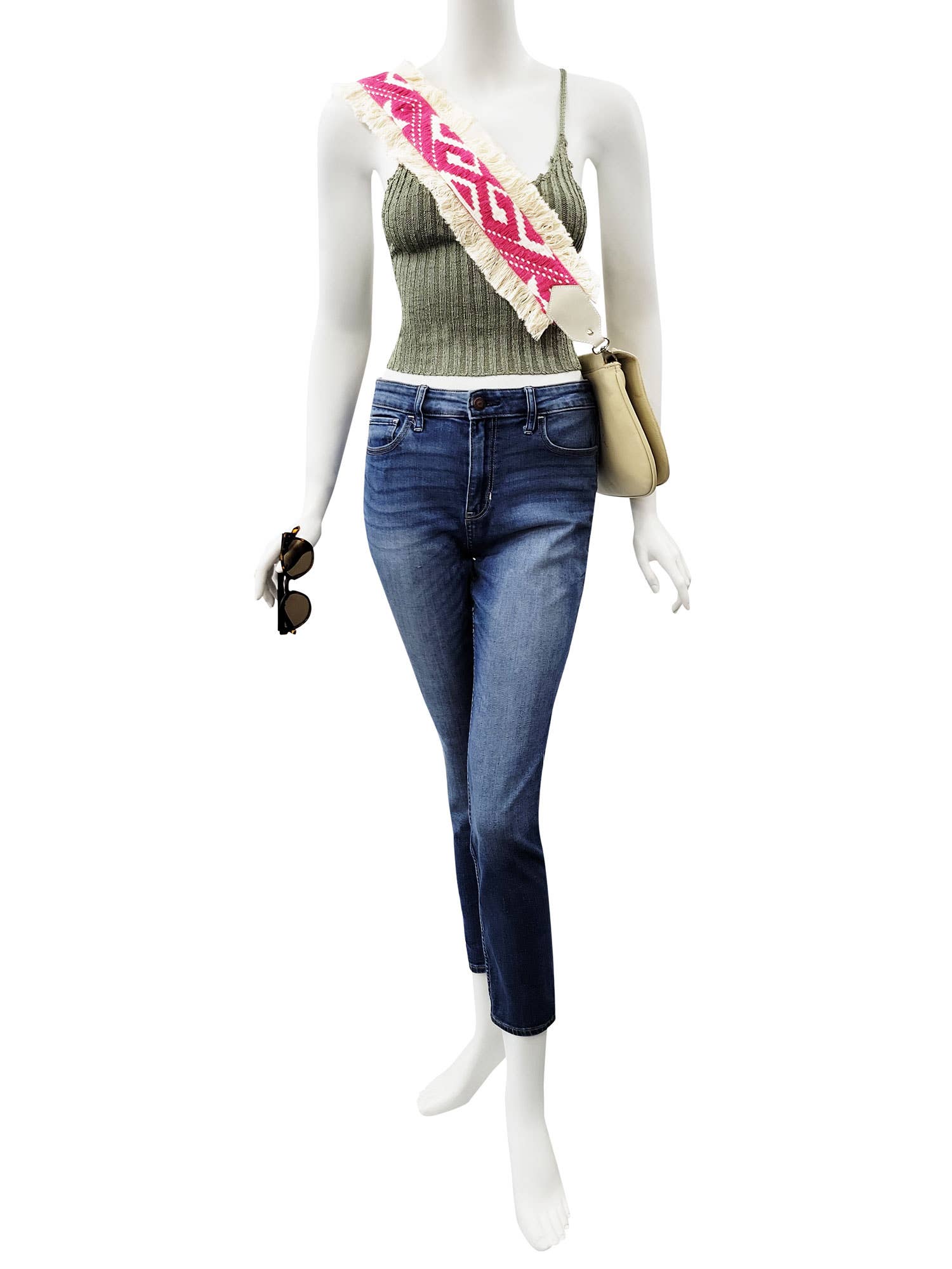 Raj Trading & Imports (USA) Inc. – wholesale Gitarrem - Unisex – Opal Hippie vävd väska gitarrrem3