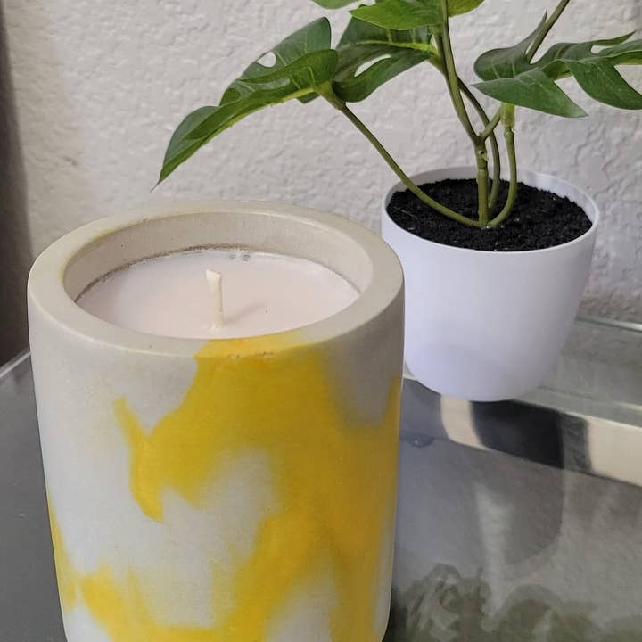 Body and Soul Candle - Wholesale Jar/Filled Candle - Concrete Candle1