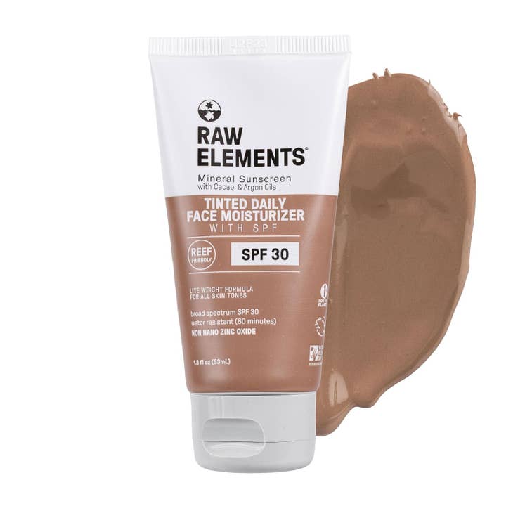 Raw Elements - Wholesale Sunscreen - RAW ELEMENTS TINTED DAILY FACE BIO RESIN TUBE SPF 30