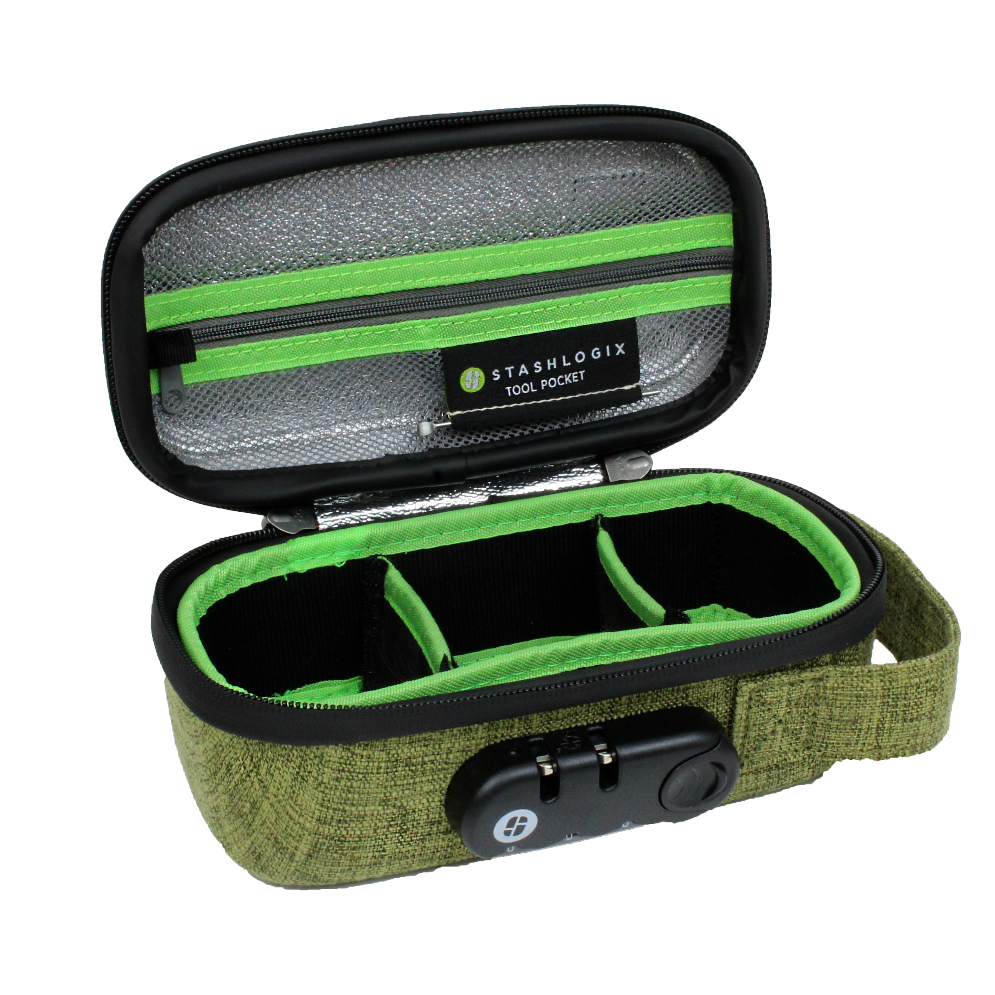 STASHLOGIX - Wholesale Luggage - Silverton Hard Shell Locking  and Smell-Proof Stash Bag7