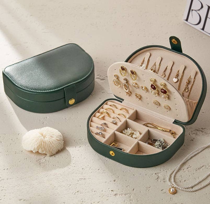 Dipped Shop - Wholesale Jewellery box/organiser - Vintage Solid Color Portable Jewelry Case DP25B9092