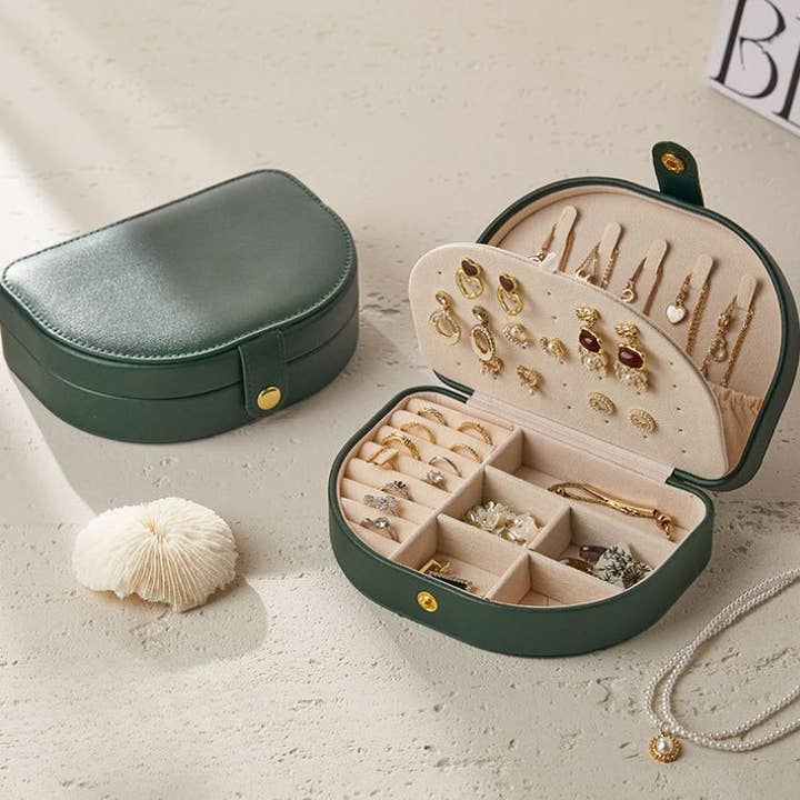 Dipped Shop - Wholesale Jewelry Box/Organizer - Vintage Solid Color Portable Jewelry Case DP25B9092