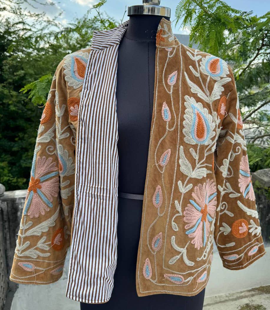 bhavnas boutique - Wholesale Jas - Dames - Borduurkatoenen Suzani Jas Boheemse Stijl Jas 6