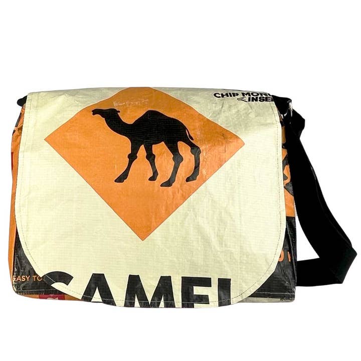 Malia Designs - Wholesale Messenger Bag - Unisex - Camel Messenger Bag - Eco-Friendly and Fair Trade