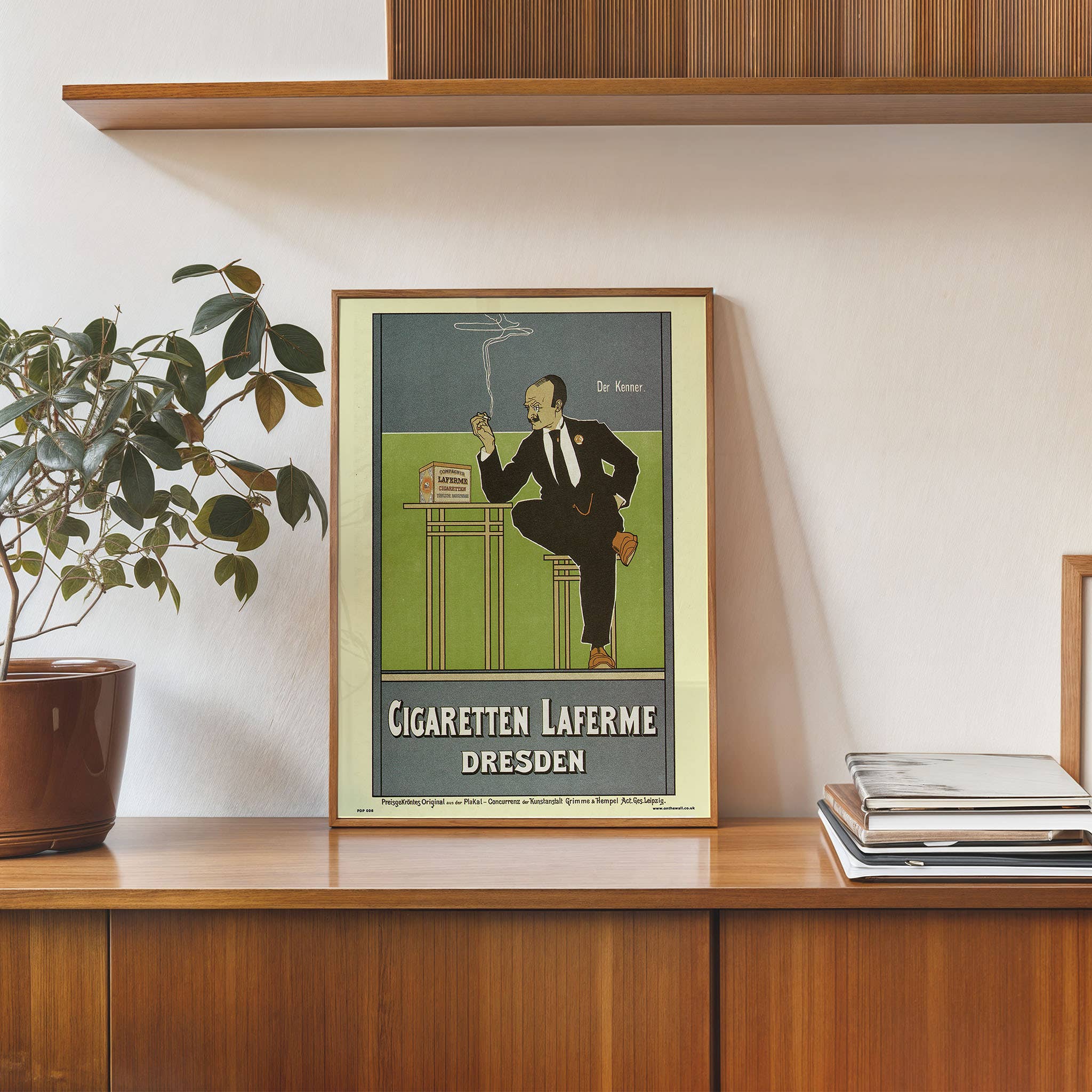 On The Wall Art Ltd - Wholesale Art Print - Art nouveau Cigaretten Laferme Dresden by Fritz Rehm Poster Art Print 30x40cm2