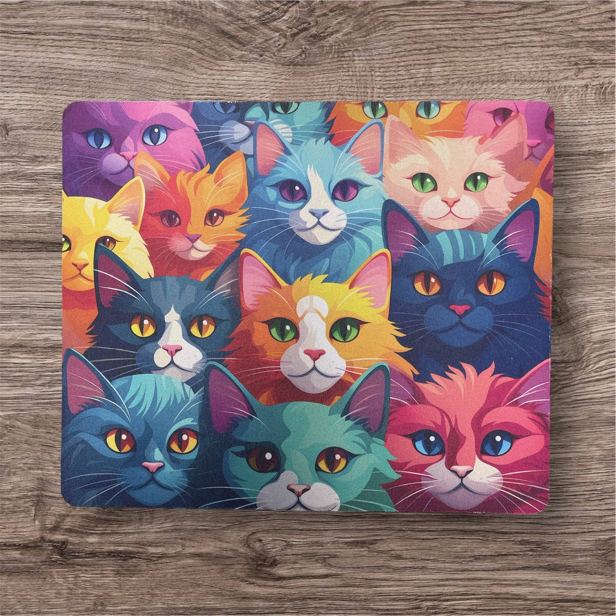 Corksee - Wholesale Mousepad/Trackpad - Colorful Cats | Mouse Pad
